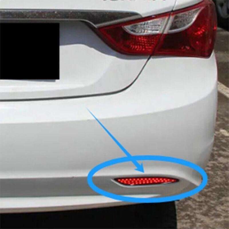 Rear Brake Taillight Bumper Reflector Light For Hyundai Sonata 8 10-15 Pair