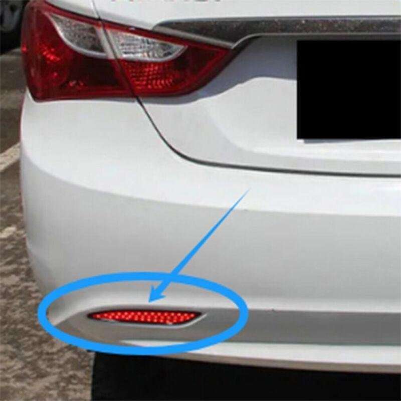 Rear Brake Taillight Bumper Reflector Light For Hyundai Sonata 8 10-15 Pair