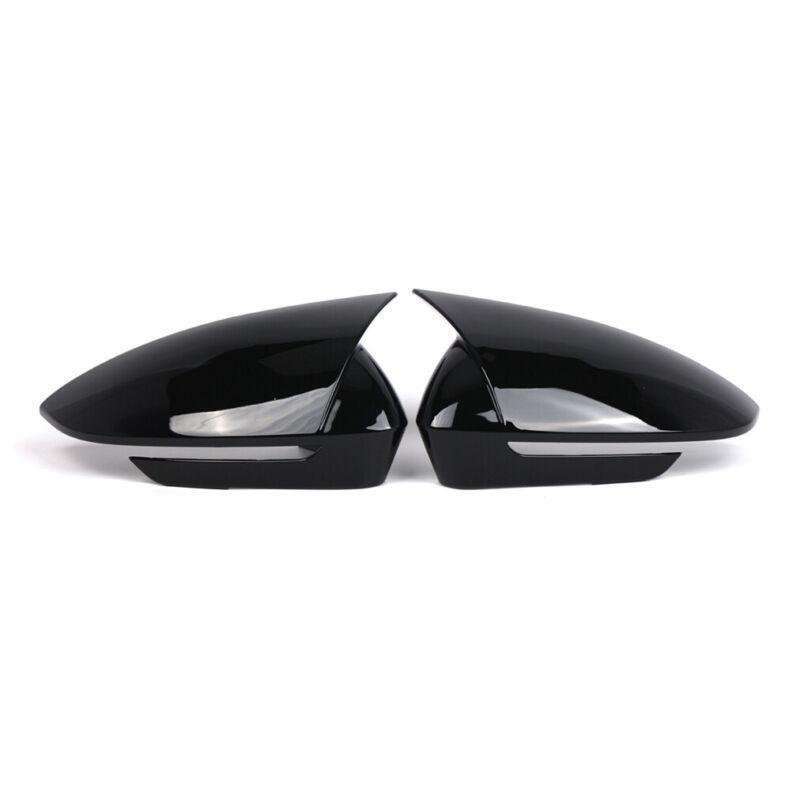 2pcs Rear View Wing Mirror Cover Caps For VW ID.4 VW ID.5 2021-2024 Gloss Black