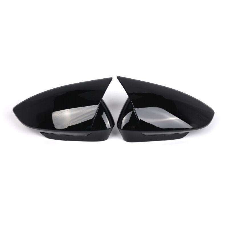 2pcs Rear View Wing Mirror Cover Caps For VW ID.4 VW ID.5 2021-2024 Gloss Black