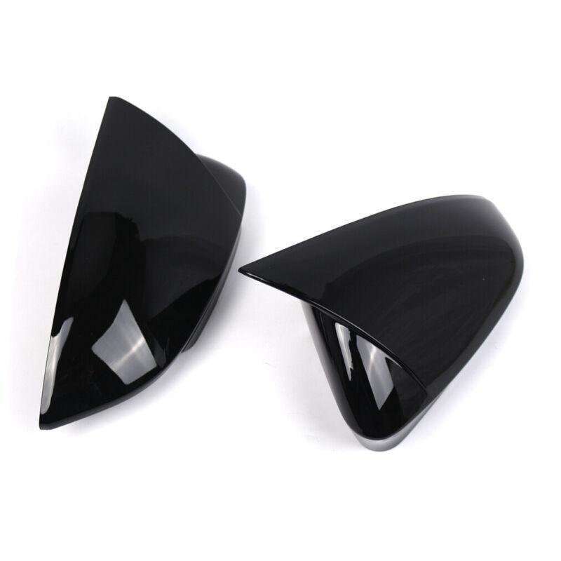 2pcs Rear View Wing Mirror Cover Caps For VW ID.4 VW ID.5 2021-2024 Gloss Black