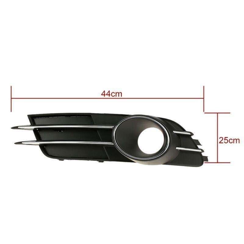 Pair Car Lower Bumper Grille and Fog Light Decoration fit for Audi A6 C7 12-14