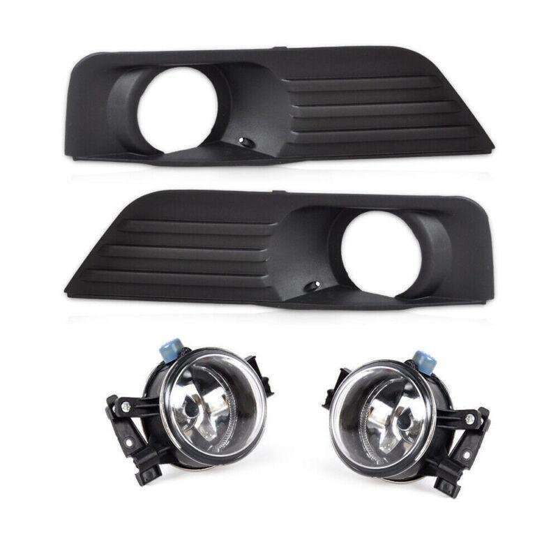 Car Fog Light Lamp With Bumper Grille Kit Fit for Ford Focus 2005-2007