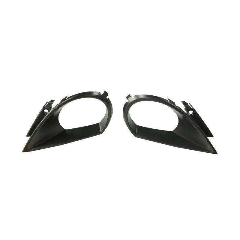Pair Car Front Bumper Fog Light Lamp Grille Cover Frame For 2010-2015 Audi Q7