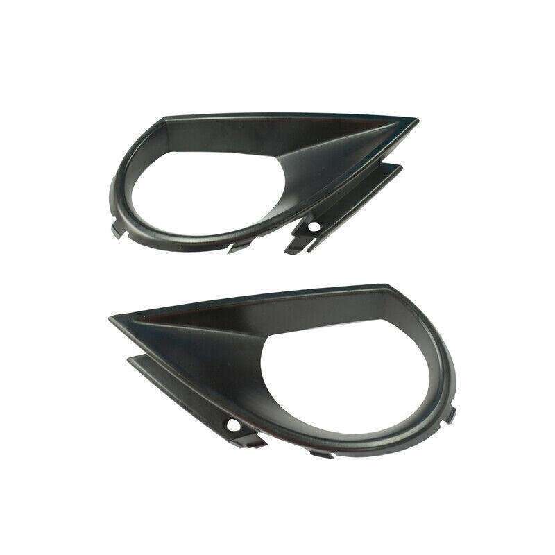 Pair Car Front Bumper Fog Light Lamp Grille Cover Frame For 2010-2015 Audi Q7