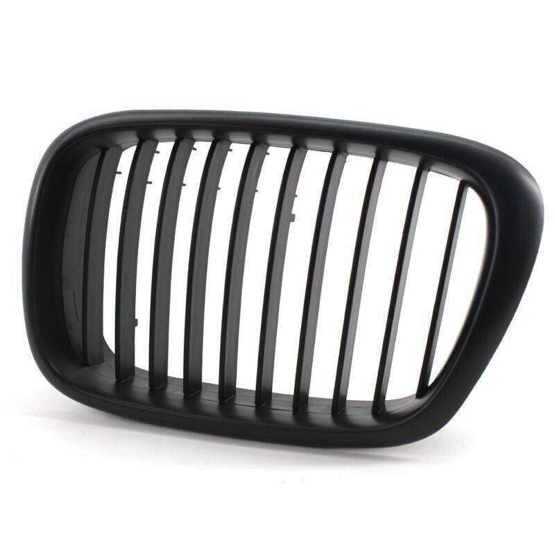 2x ABS Matte Black Front Kidney Grille fit for BMW E39 5 Series 1999-2003