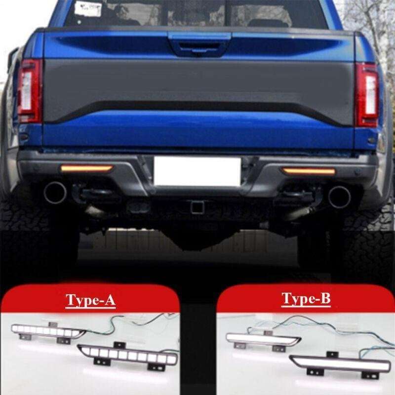 Rear Fog Brake Bumper Reflector Light For Ford Raptor SVT F150 17-19 Pair A