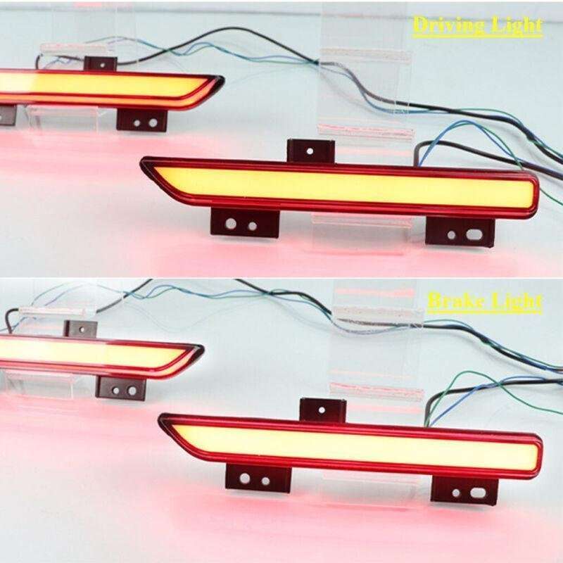 Rear Fog Brake Bumper Reflector Light For Ford Raptor SVT F150 17-19 Pair A