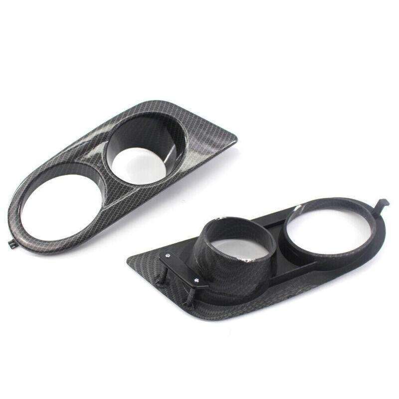 FOG LIGHT COVER CARBON FIBER STYLE Grille H Style Fit for BMW E46 M3 2001-2006