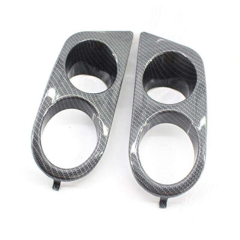 FOG LIGHT COVER CARBON FIBER STYLE Grille H Style Fit for BMW E46 M3 2001-2006
