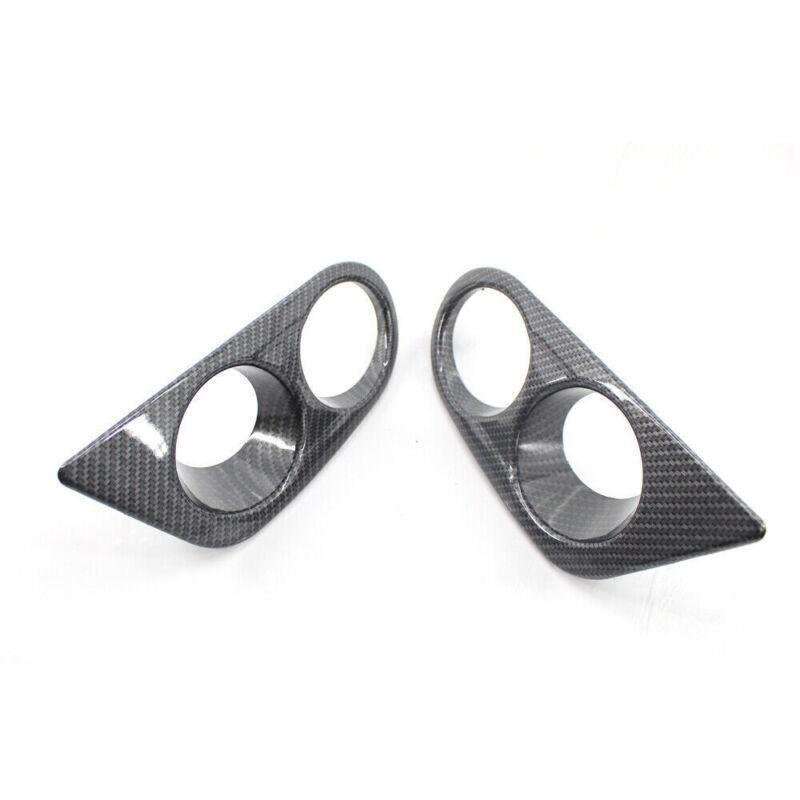 FOG LIGHT COVER CARBON FIBER STYLE Grille H Style Fit for BMW E46 M3 2001-2006