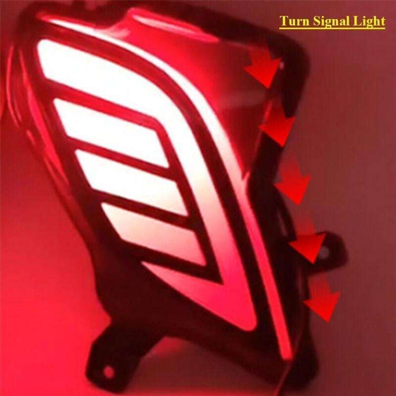 Smoked Rear taillight Bumper Reflector Light For Toyota Highlander 21-23 Pair