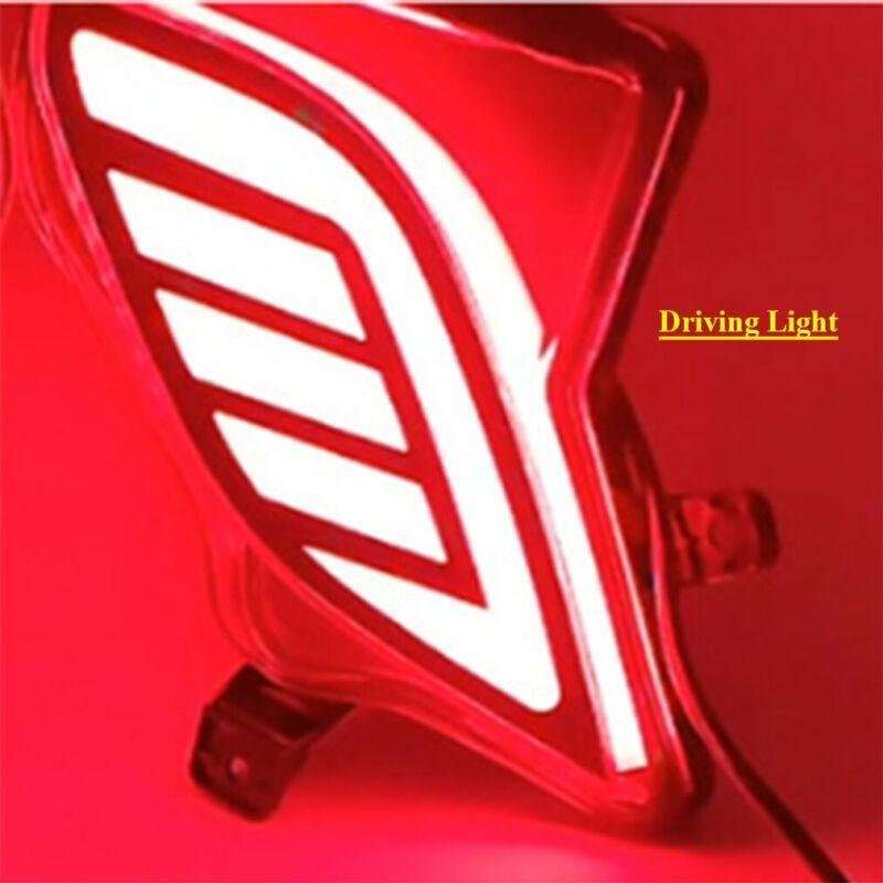 Smoked Rear taillight Bumper Reflector Light For Toyota Highlander 21-23 Pair