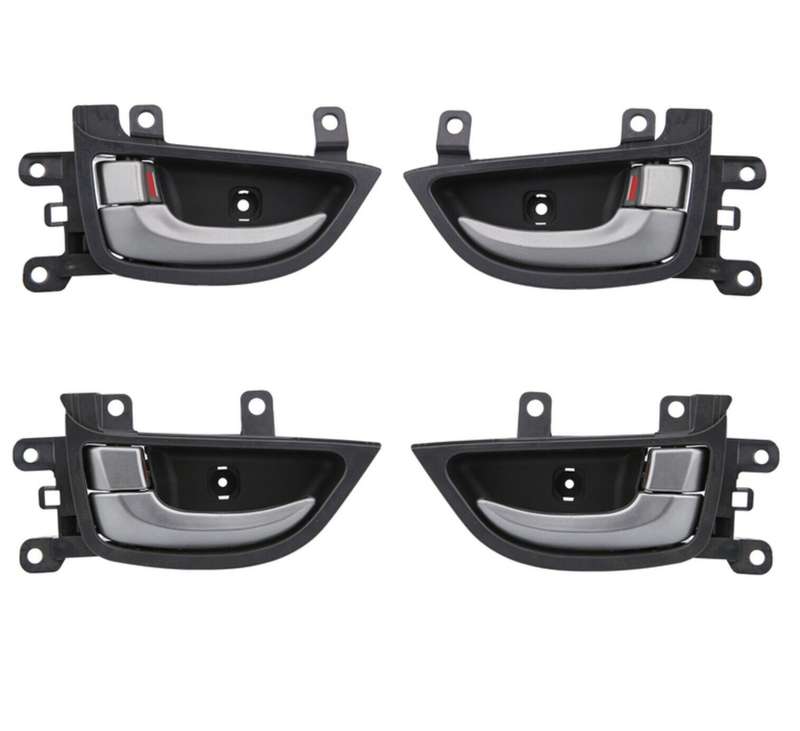 Set 4 Left Right Inside Door Gray handle for Hyundai Elantra 11-16 MD Sedan
