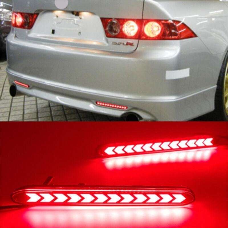 Rear Bumper Reflector Lights Brake Tail LampFor Honda Odyssey 2007-2008 Pair B