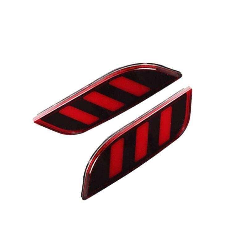 LED Rear Fog&amp;Brake Taillight Bumper Reflector Lights For Jeep Compass 17-19 Pair