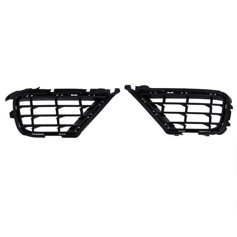 Pair Auto Front Bumper Fog Light Grille Cover For VW Touareg 2015-2017 RH&amp;LH