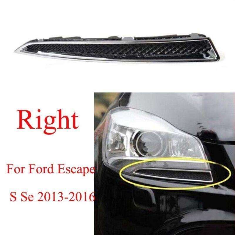 For Ford Escape S Se 2013-2016 Right Side Headlight Lower Trim Chrome Moulding