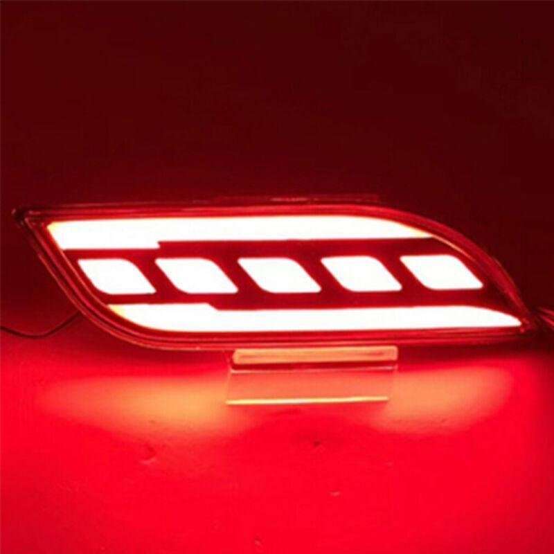 2x LED Rear Fog&amp;Brake Taillight Bumper Reflector Lights For Jeep Compass 17-19