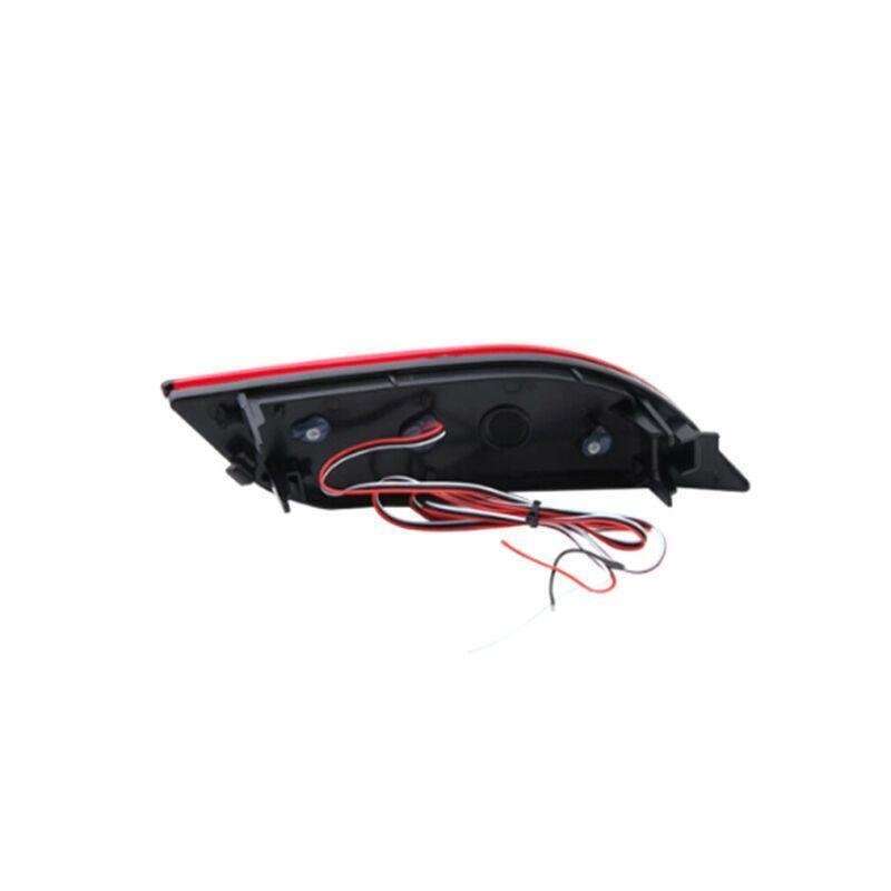 2x LED Rear Fog&amp;Brake Taillight Bumper Reflector Lights For Jeep Compass 17-19