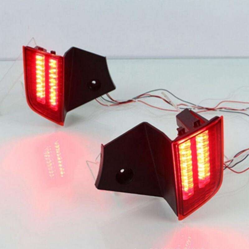 LED Rear Taillight Bumper Reflector Light For Mitsubishi Pajero Sport 15-18 Pair