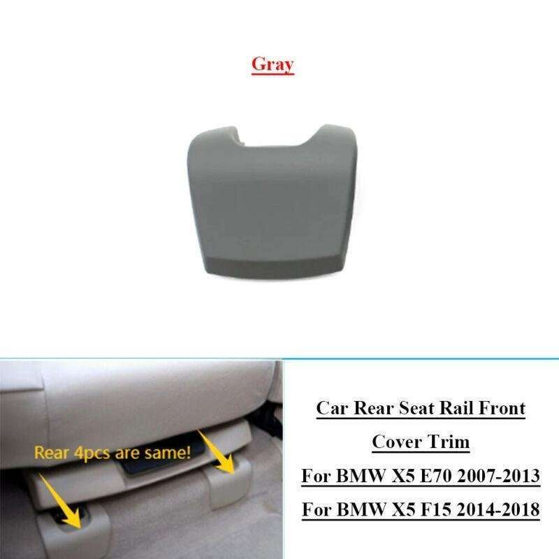 Car Rear Seat Rail Front Cover Trim For BMW X5 E70 07-13 X5 F15 14-18 Gray