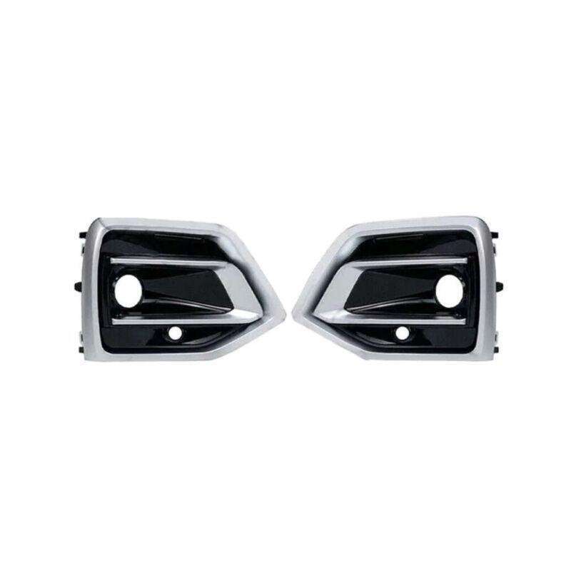 2x Front Bumper Fog Light Lamp Grille Cover Bezel Trim For Audi Q5 2021-2024