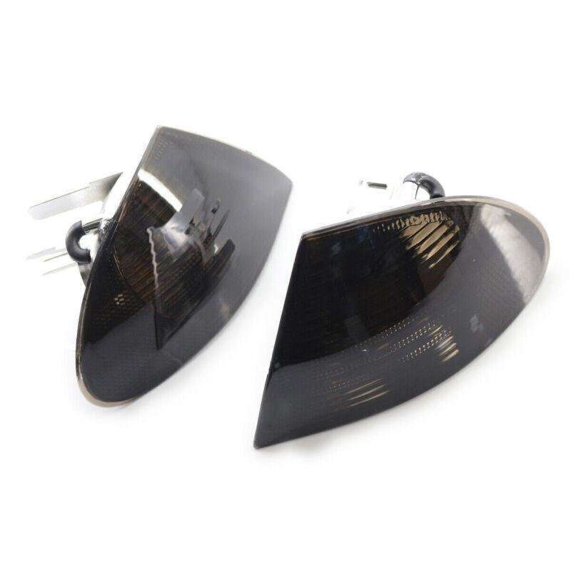 L&amp;R Side Turn Signal Black Corner Light Lamp fit 1998-2001 BMW E46 4 Door Sedan