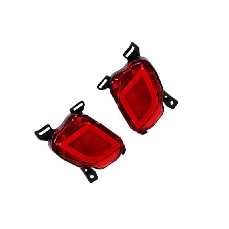 Rear Fog&amp;Brake Taillight Bumper Reflector Light For Toyota Highlander 15-19 Pair