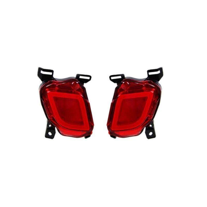 Rear Fog&amp;Brake Taillight Bumper Reflector Light For Toyota Highlander 15-19 Pair