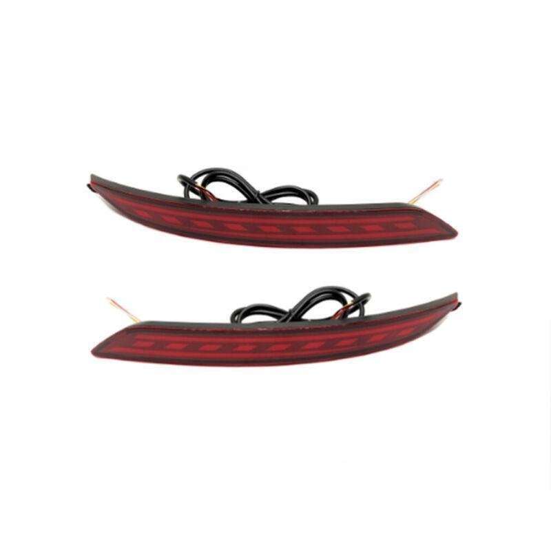LED Rear Fog&amp;Brake Taillight Bumper Reflector Light For Hyundai I20 2012 Pair