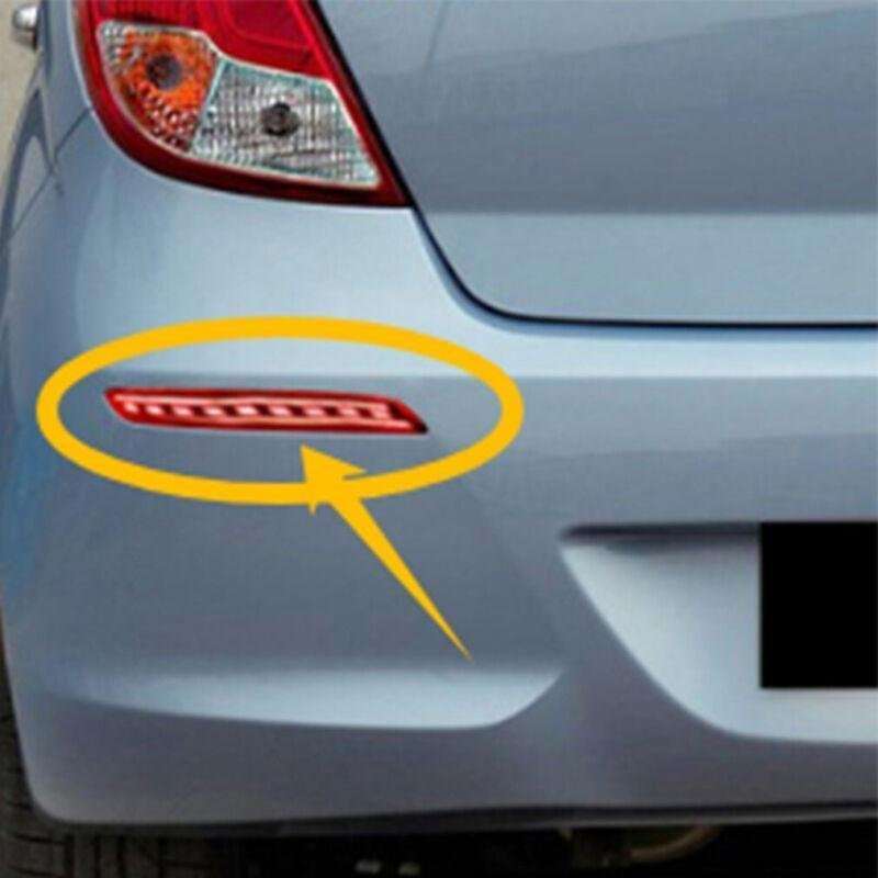 LED Rear Fog&amp;Brake Taillight Bumper Reflector Light For Hyundai I20 2012 Pair
