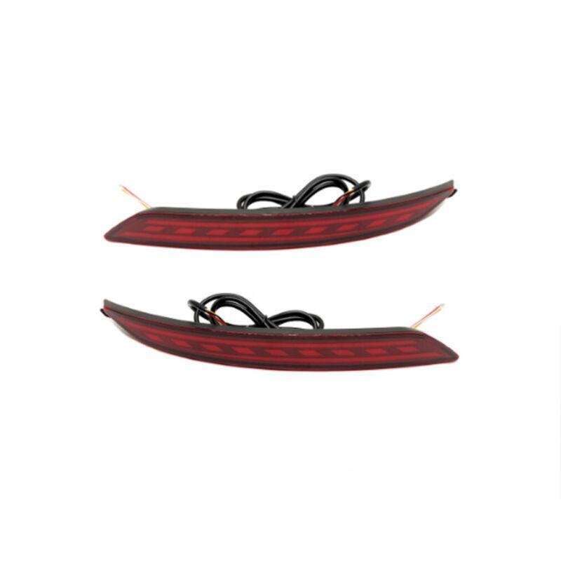 LED Rear Fog&amp;Brake Taillight Bumper Reflector Light For Hyundai I20 2012 Pair