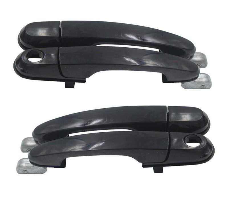 Set 4 Outside Exterior Front Rear Door Black Handle for Hyundai Tucson 2005-2009