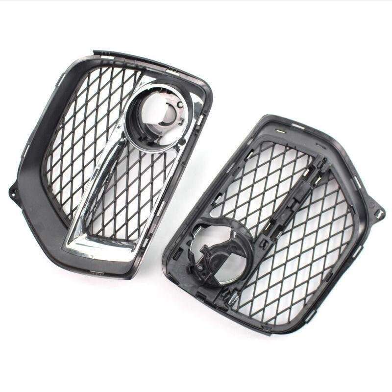 Pair Front Bumper Fog Light Vent Grille Intake Cover For BMW X6 2012-2014