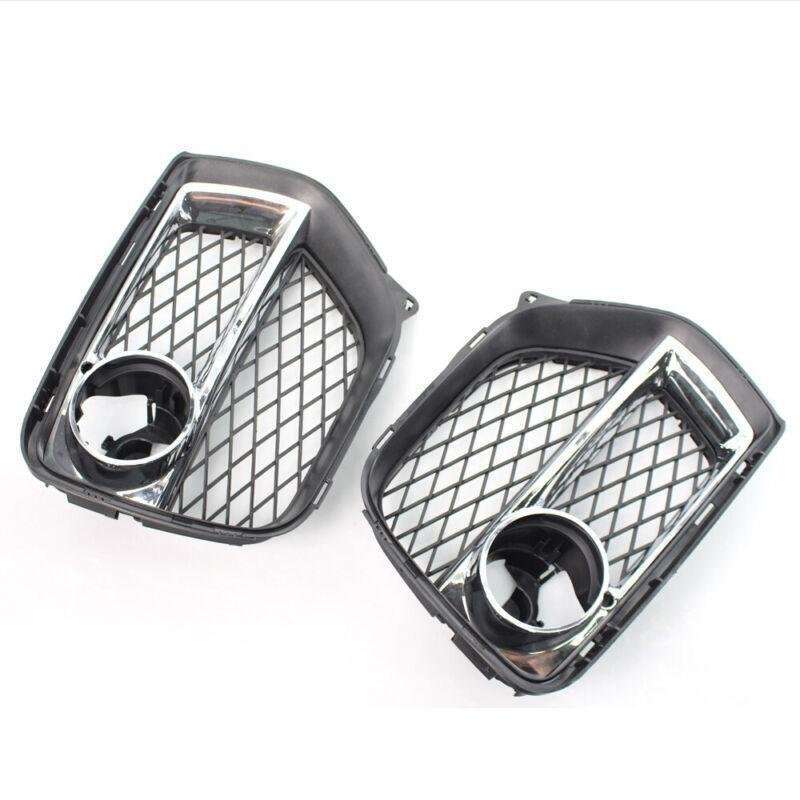 Pair Front Bumper Fog Light Vent Grille Intake Cover For BMW X6 2012-2014