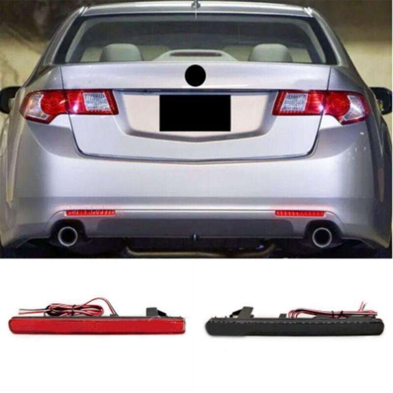 Red Rear Bumper Reflector Light Lamp For Acura TSX Euro Accord 2008-2015 Pair