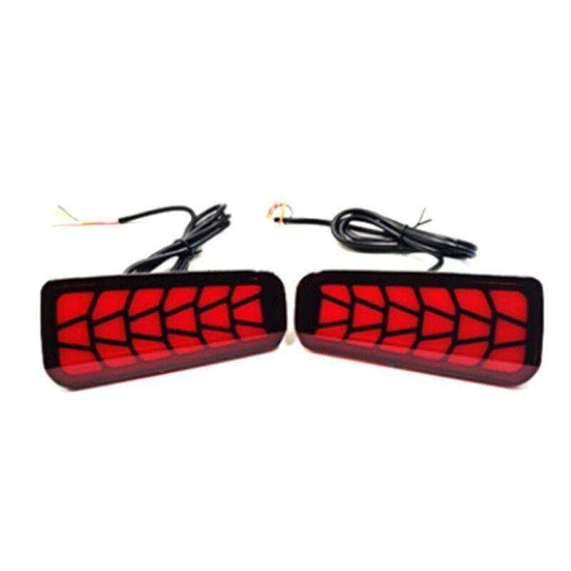 Red LED Rear Bumper Brake Light Lamp For Toyota Vellfire Alphard 15-22 Pair