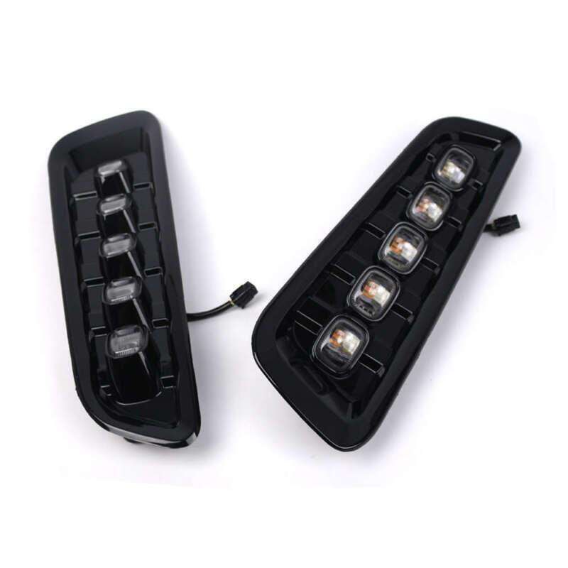 For Ford F-150 F150 Raptor 2017-2020 Bumper LED DRL w/Turn Signal Fog Lights Set