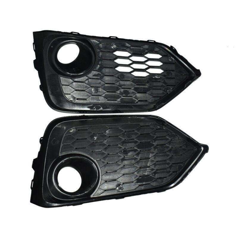 Pair Fog Lights Trim Bezel Cover For 2017 2018 2019 Honda Civic Hatchback LH+RH