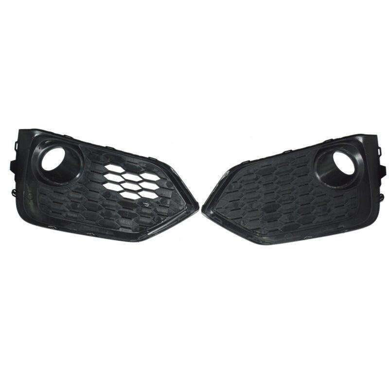 Pair Fog Lights Trim Bezel Cover For 2017 2018 2019 Honda Civic Hatchback LH+RH