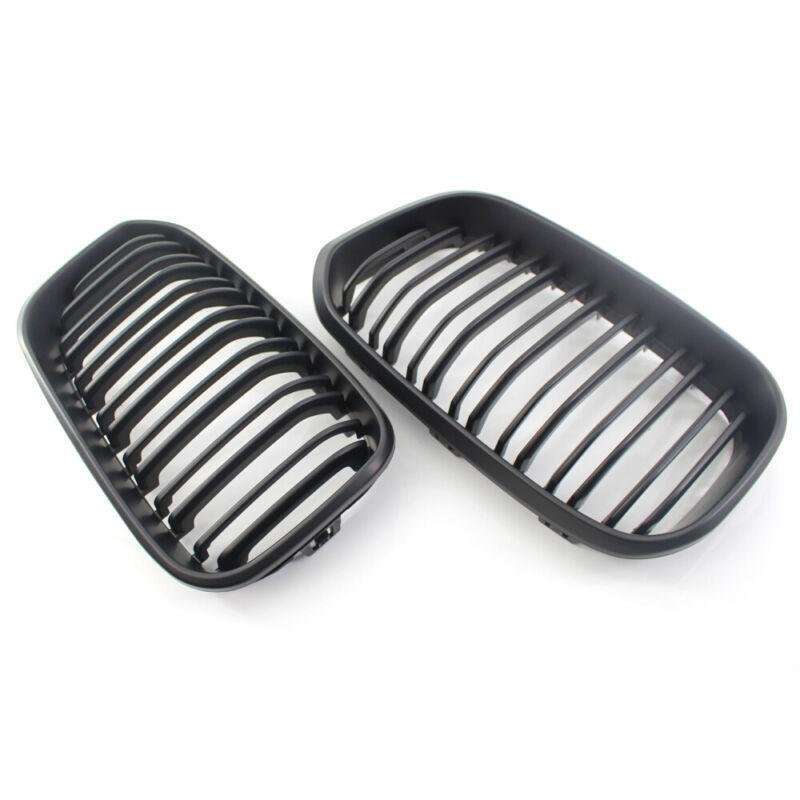 Matte Black Double Front Grille Fit For BMW F20 F21 15-16 M5 114i Twin Slat