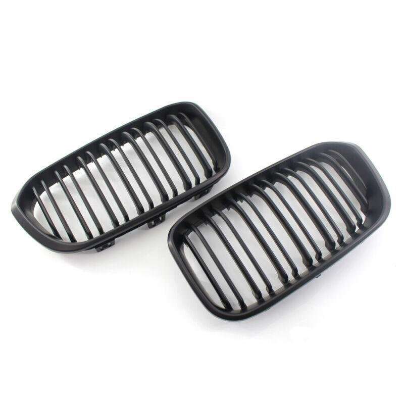 Matte Black Double Front Grille Fit For BMW F20 F21 15-16 M5 114i Twin Slat