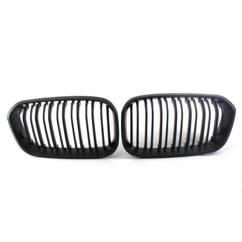 Matte Black Double Front Grille Fit For BMW F20 F21 15-16 M5 114i Twin Slat