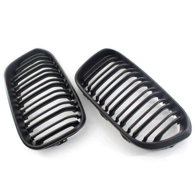 Matte Black Double Front Grille Fit For BMW F20 F21 15-16 M5 114i Twin Slat