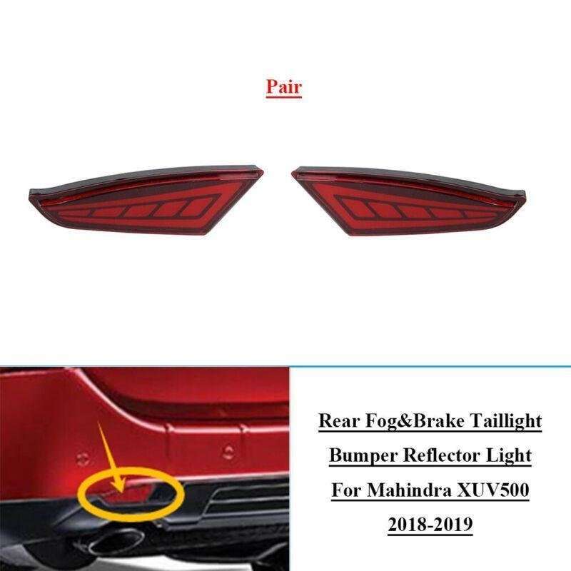 2x LED Rear Brake Taillight Bumper Reflector Lights For Mahindra XUV500 18-19