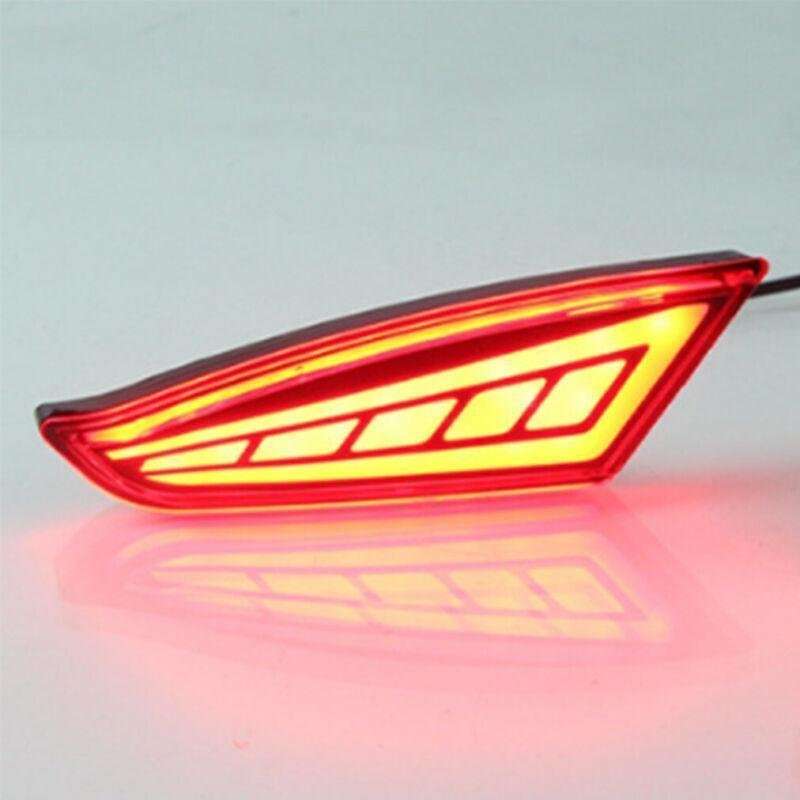2x LED Rear Brake Taillight Bumper Reflector Lights For Mahindra XUV500 18-19