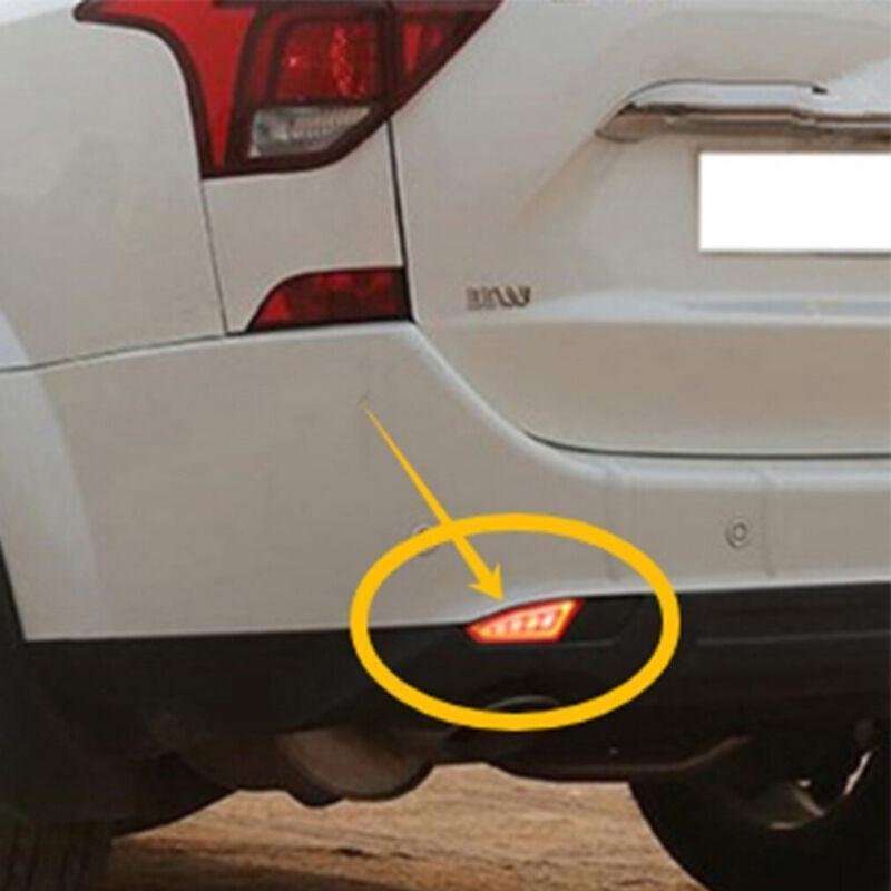 2x LED Rear Brake Taillight Bumper Reflector Lights For Mahindra XUV500 18-19