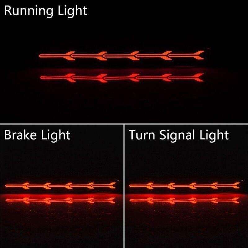 2X Rear Bumper Reflector Light Turn Signal Brake Lamp for Toyota Venza 2009-2015