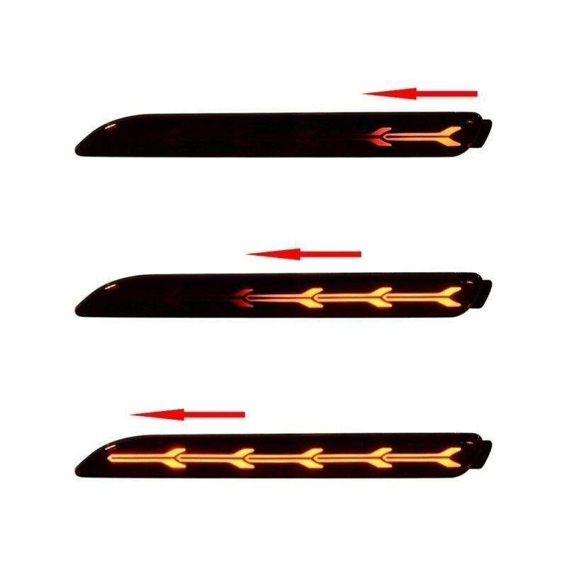 2X Rear Bumper Reflector Light Turn Signal Brake Lamp for Toyota Venza 2009-2015
